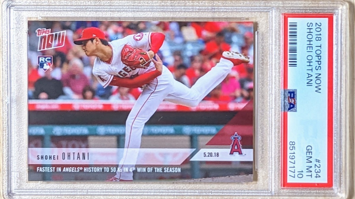 Yahoo!オークション - 【大谷翔平 PSA10】2018 TOPPS NOW エン...