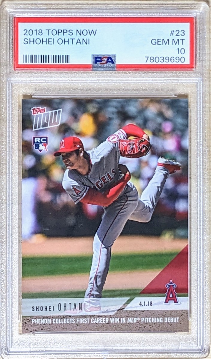 Yahoo!オークション - 【大谷翔平 PSA10】2018 TOPPS NOW メジ...