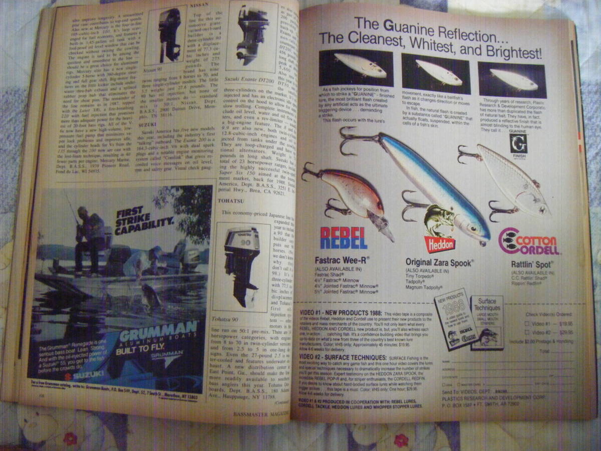 洋書。『Bass Master Magazine 1988年2月』。バスマスターマガジン・月刊誌。オールド。の画像6