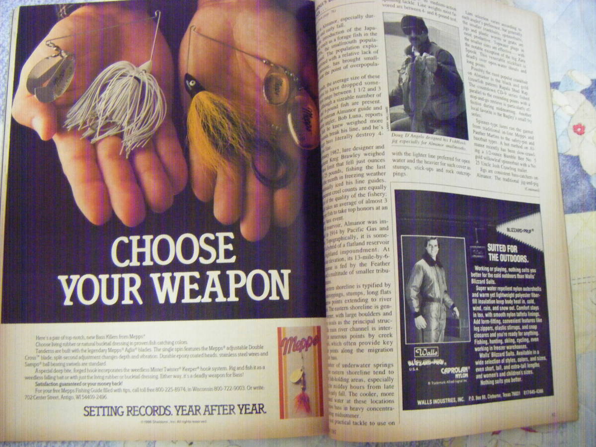洋書。『Bass Master Magazine 1987年1月』。バスマスターマガジン・月刊誌。オールド。の画像8