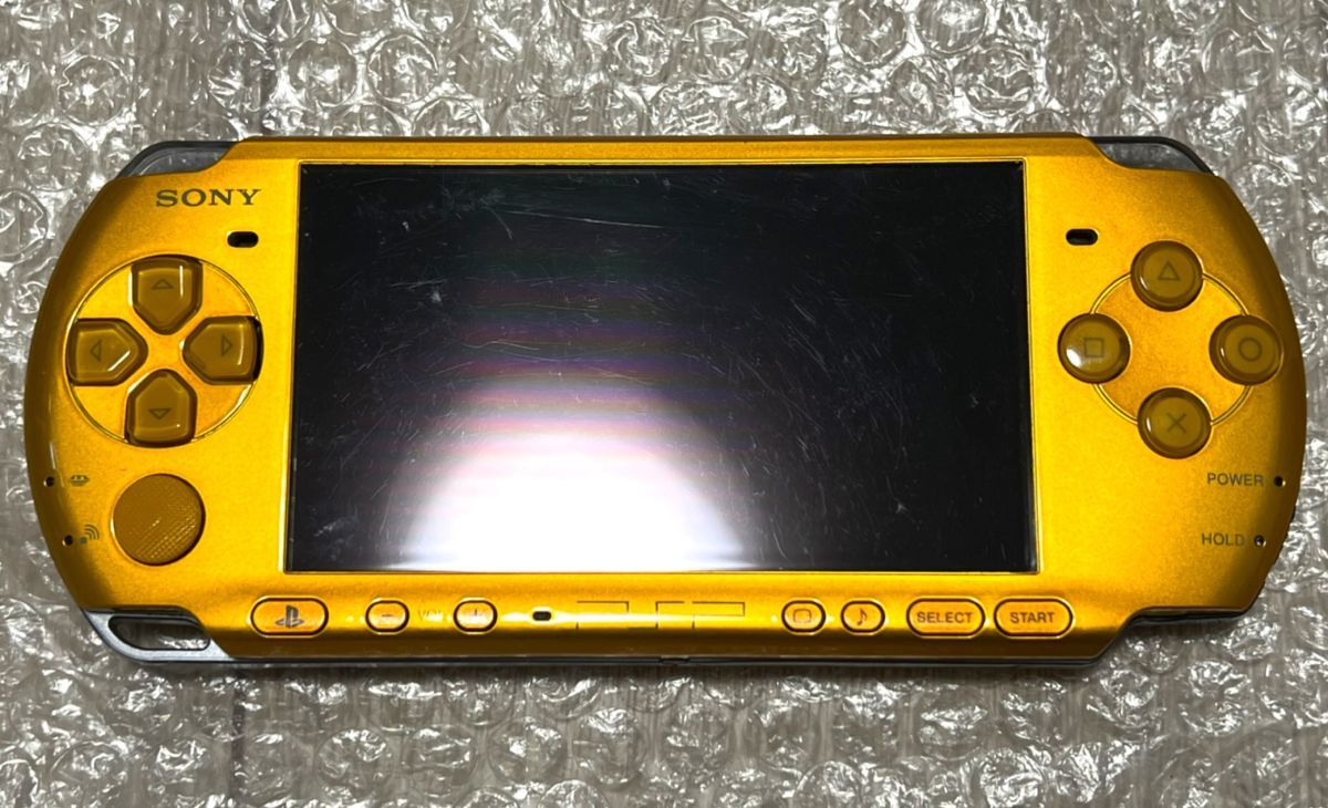 〈動作確認済み・最終型〉PSP-3000 本体 ブライトイエロー PlayStation Portable 薄型_画像1