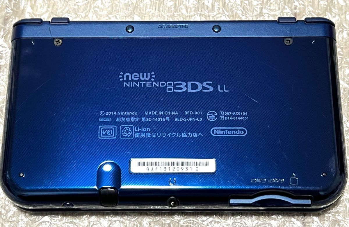 〈画面ほぼ無傷・動作確認済み〉NEWニンテンドー3DSLL 本体 メタリックブルー＋モンスターハンターXX（ダブルクロス）RED-001 NINTENDO 3DS_画像4