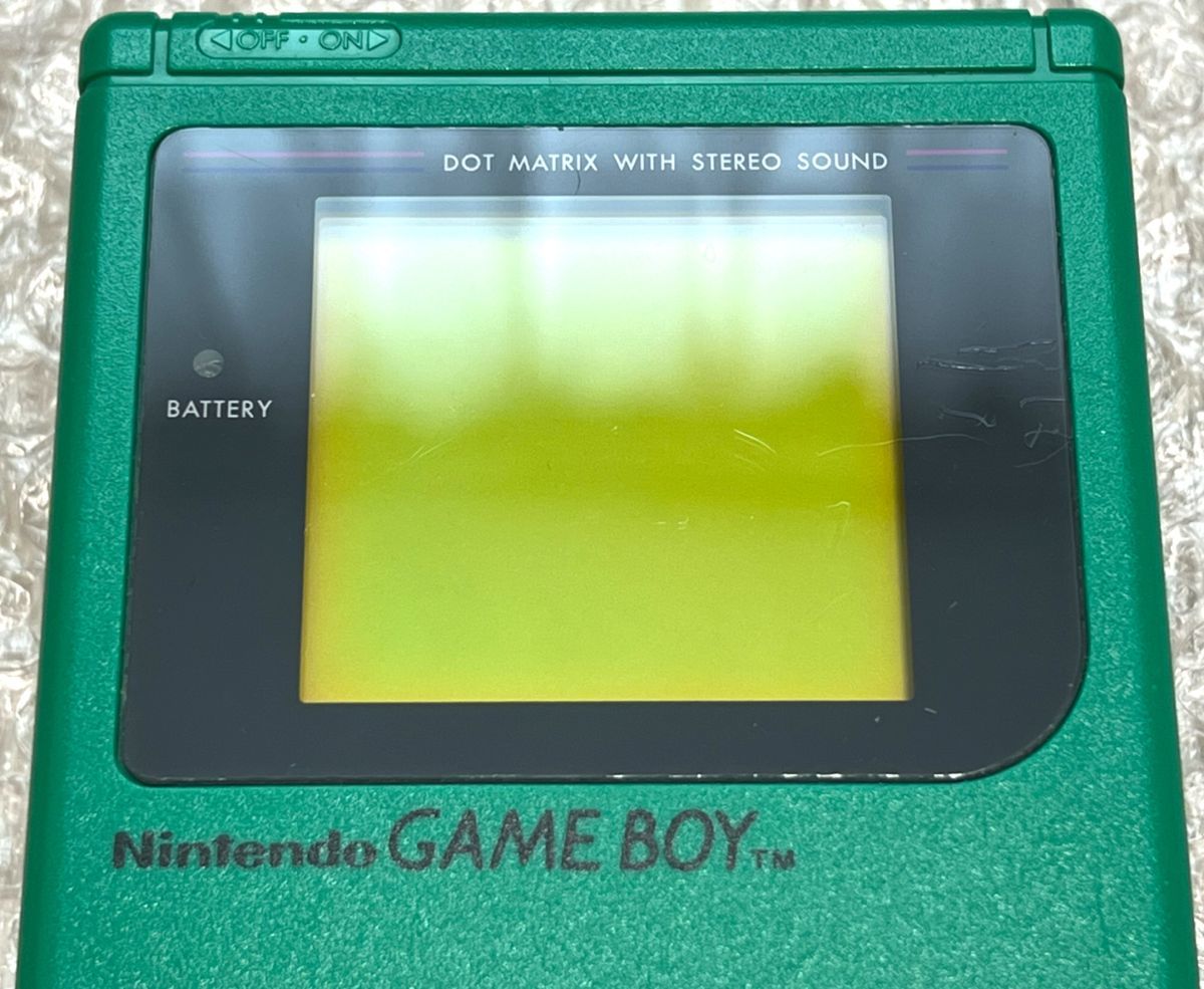 〈良品・箱説付属・動作確認済み〉GB 初代 ゲームボーイ ブロス 本体 DMG-01 グリーン GAMEBOY bros. 緑_画像5