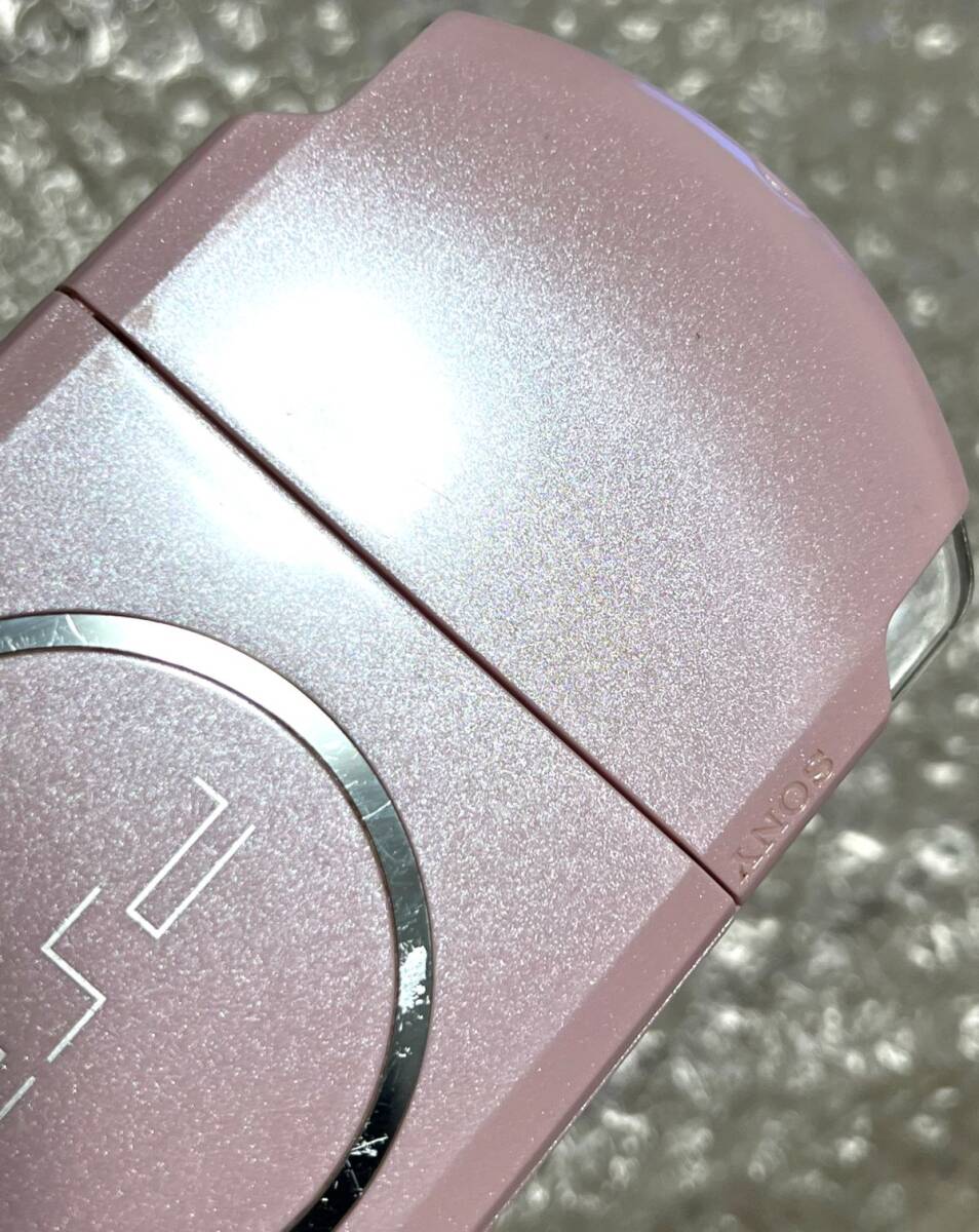 〈画面無傷・動作確認済み・最終型〉PSP-3000 本体 ブロッサムピンク PlayStation Portable 薄型_画像5