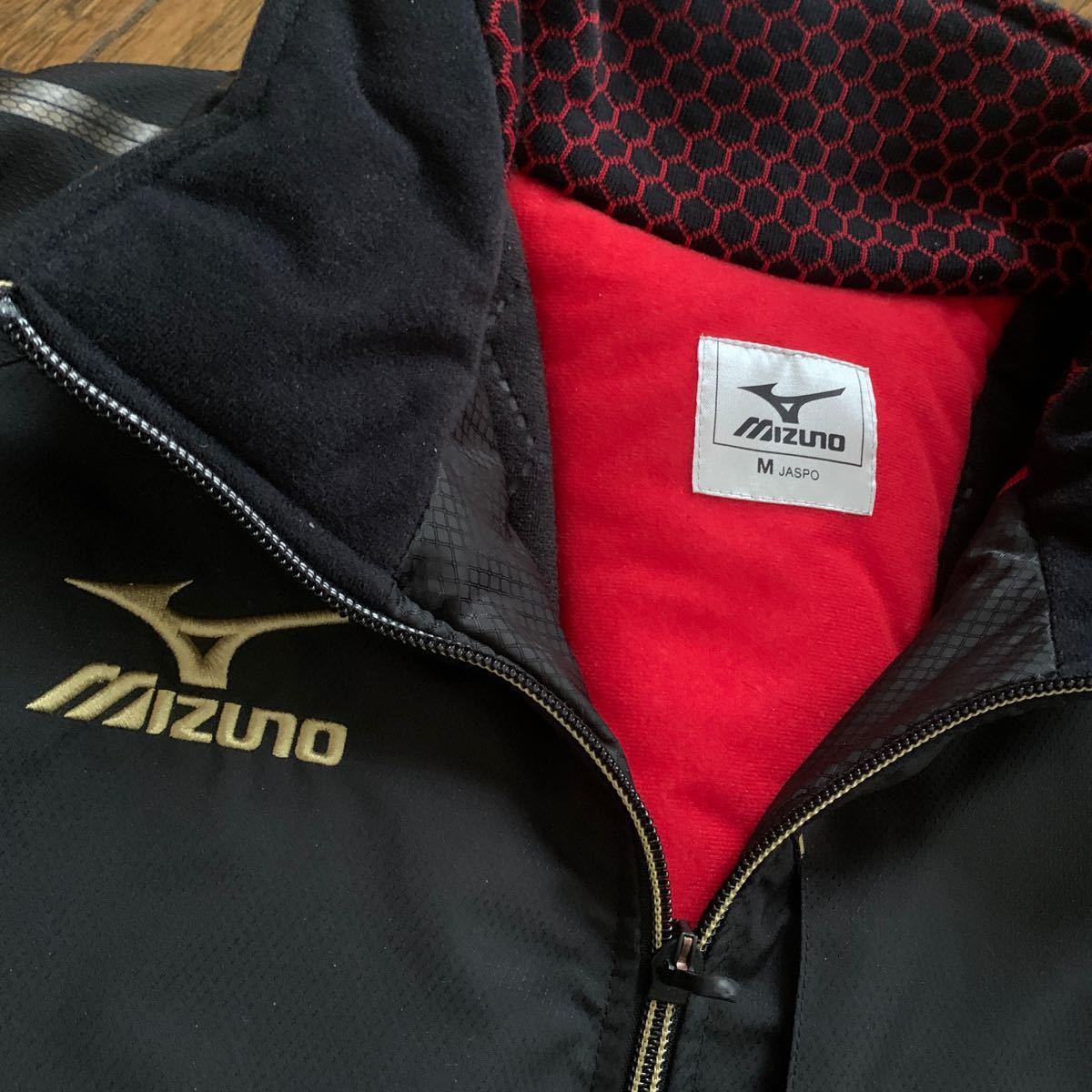 【ギフ_包装】 MIZUNO 裏地赤 黒×白 ウォーマージャケット ミズノブレスサーモ ミズノ