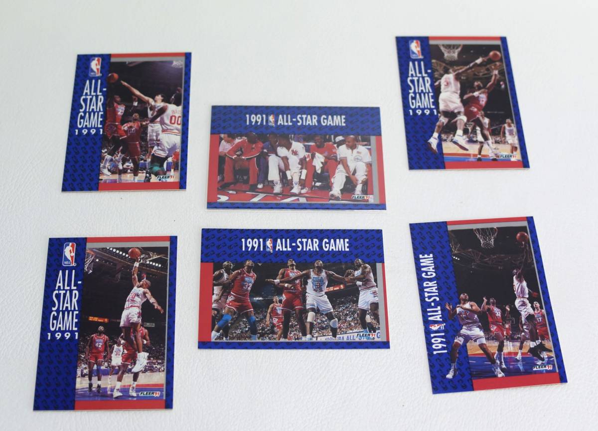 1991 Fleer Michael Jordan Charles Barkely Magic Johnson Allen Iverson Patrick Ewing NBA カード 全種240枚　完全セット_画像4