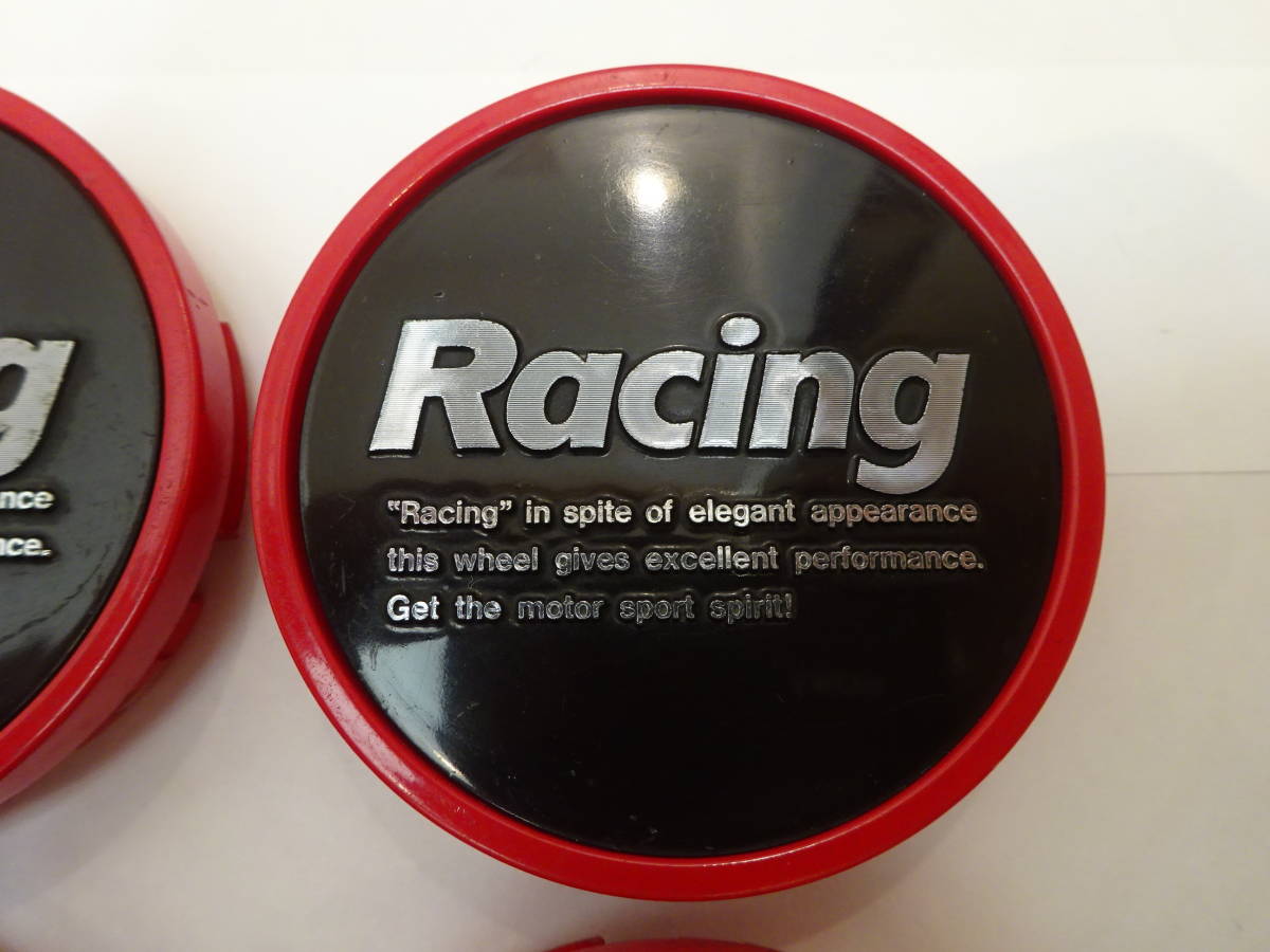 ENKEI RACING RP01 ホイール センターキャップ 4個 黒 赤 59mm HC-97-1 エンケイ レーシング ブラック レッドの画像5