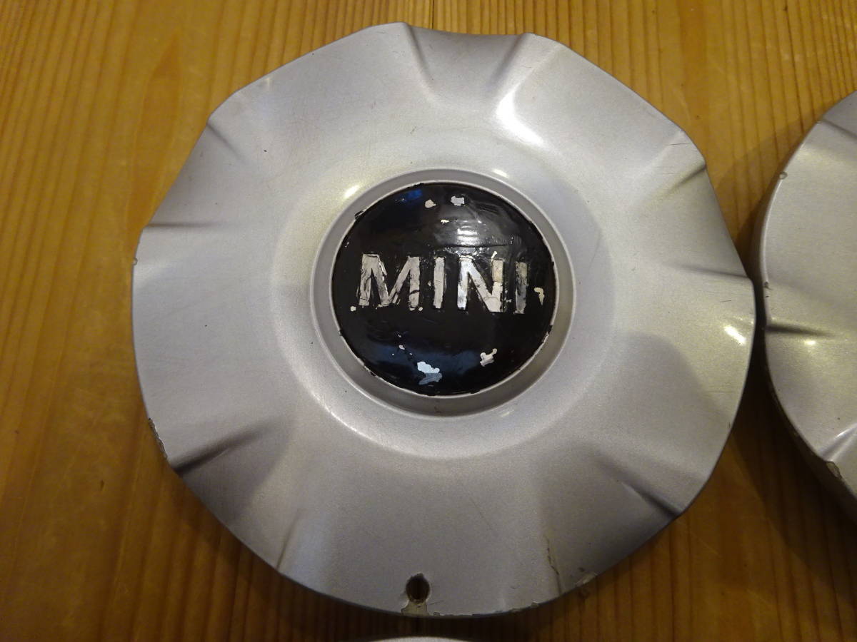 BMW MINI ミニクーパー純正ホイール センターキャップ 4個 シルバー 140mm 3613 6764100-01 143184 10 #5160_画像4