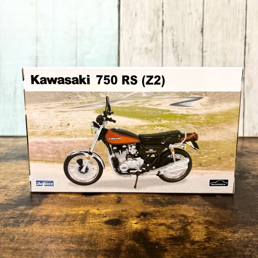 e9@アオシマ 1/12 完成品 バイクシリーズ KAWASAKI 750-RS Z2 カワサキ①_画像2