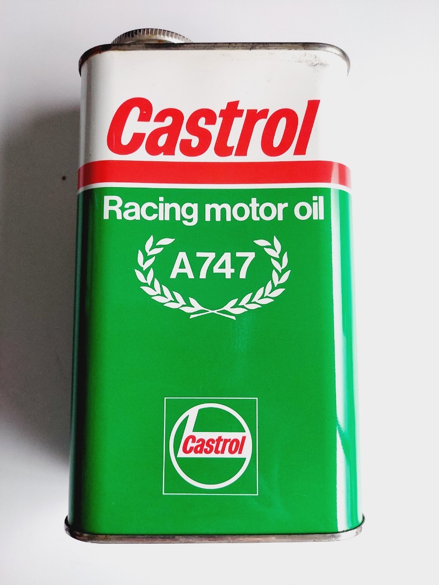 カストロール A747 レーシングモーターオイル 2ストオイル RacingMotorOil castrol 当時物 2サイクル バイクレース専用 内容量1L_画像1