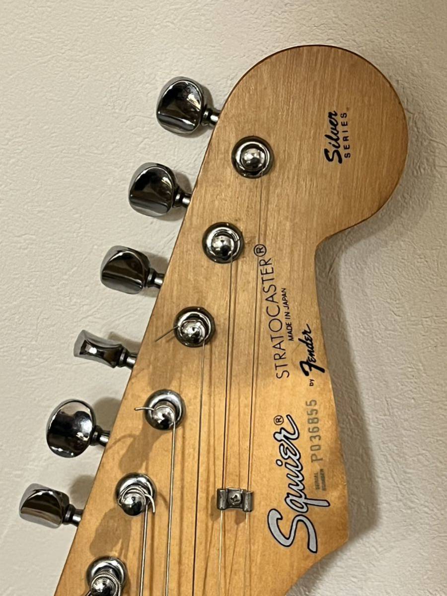 Squier by Fender Stratocaster silver series made in Japanの画像4