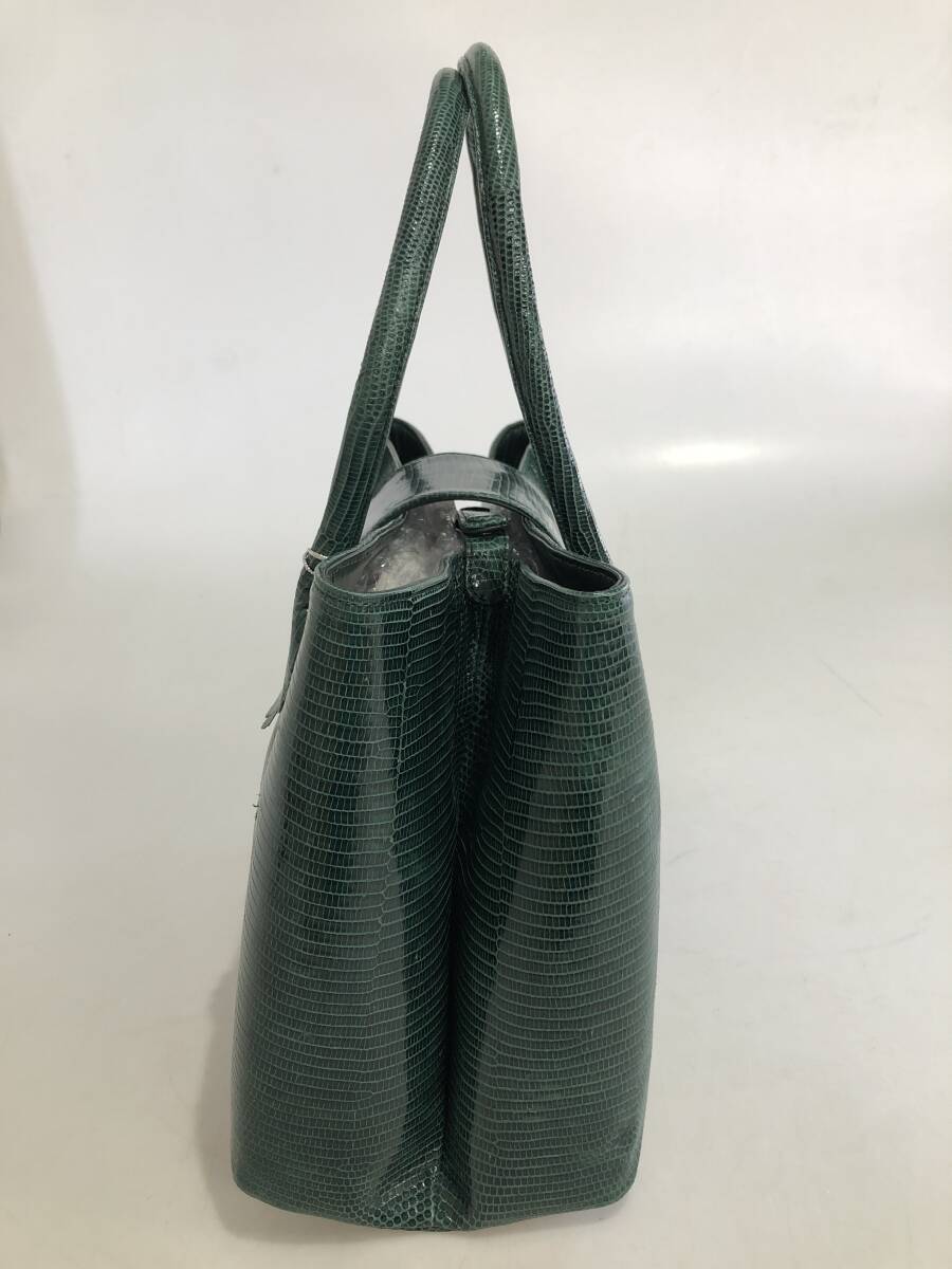  HB9745  リザード  トカゲ革  ハンドバッグ  レザー 鞄  レディース   バッグ  の画像3
