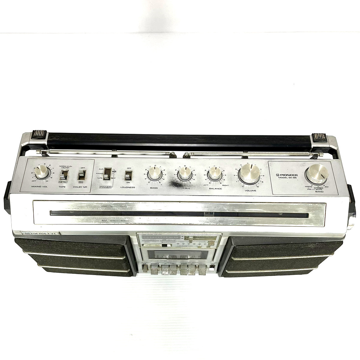 【稀少/動作品】Pioneer パイオニア SK-95 ラジカセ AM FM カセット Tape ラジオ SK-70 の兄弟機_画像4