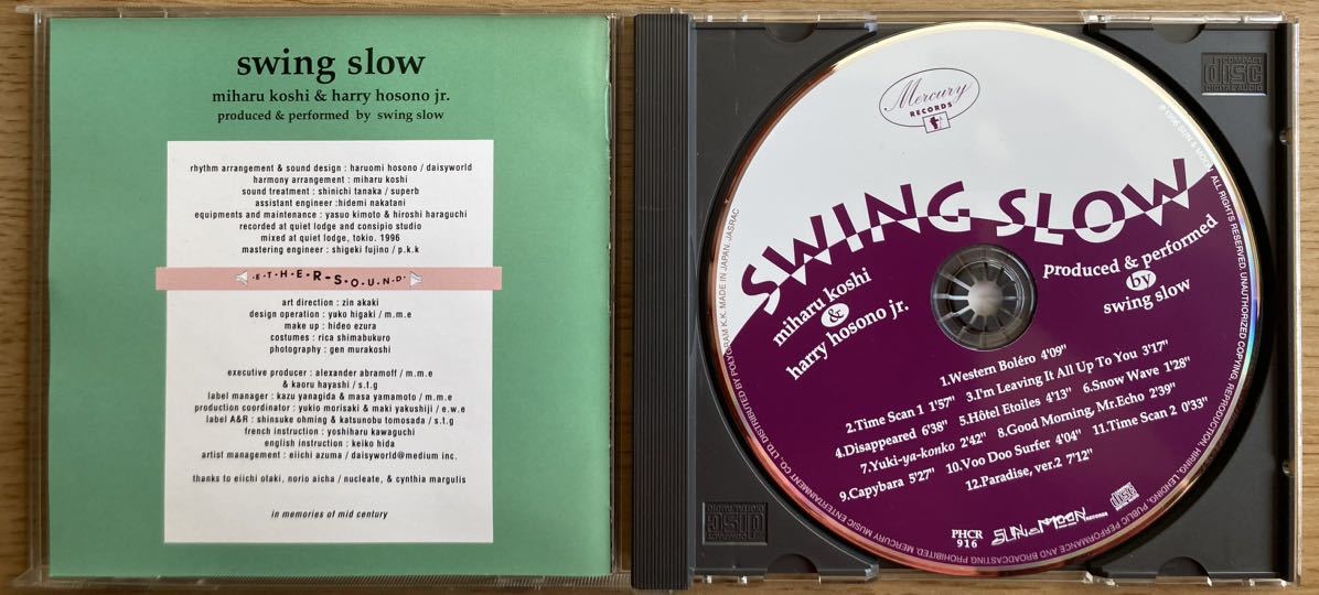 CD 『swing slow』 スイング・スロー 1996年 帯付き コシ・ミハル 細野晴臣 の画像2