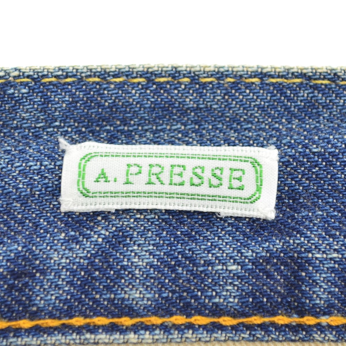 【30】A.PRESSE / アプレッセ 23SS 23SAP-047-11H Washed Denim Wide Pants デニムパンツ_画像3