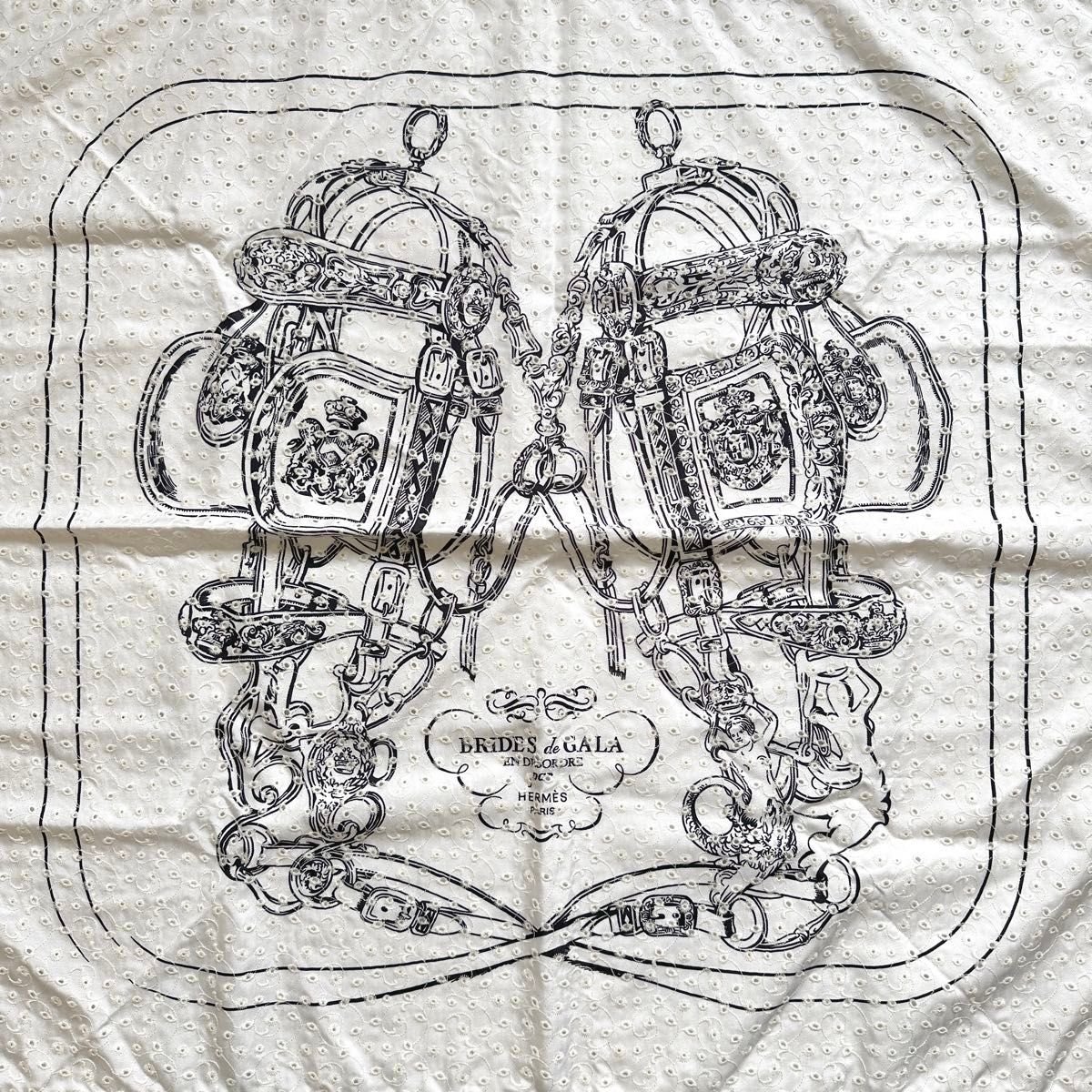 HERMES エルメス カレ70 ブリッドドゥガラ 刺繍入り 2023SS レア HERMES エルメス カレ70 ブリッドドゥガラ 刺繍入り 2023SS レア