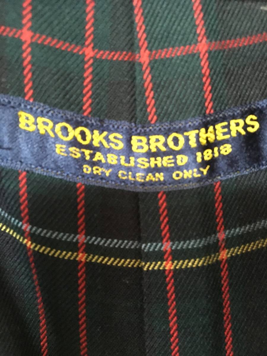 at873☆【90s ヴィンテージ ステンカラーコート】BROOKS BROTHERS ブルックスブラザーズ カーキ_画像8