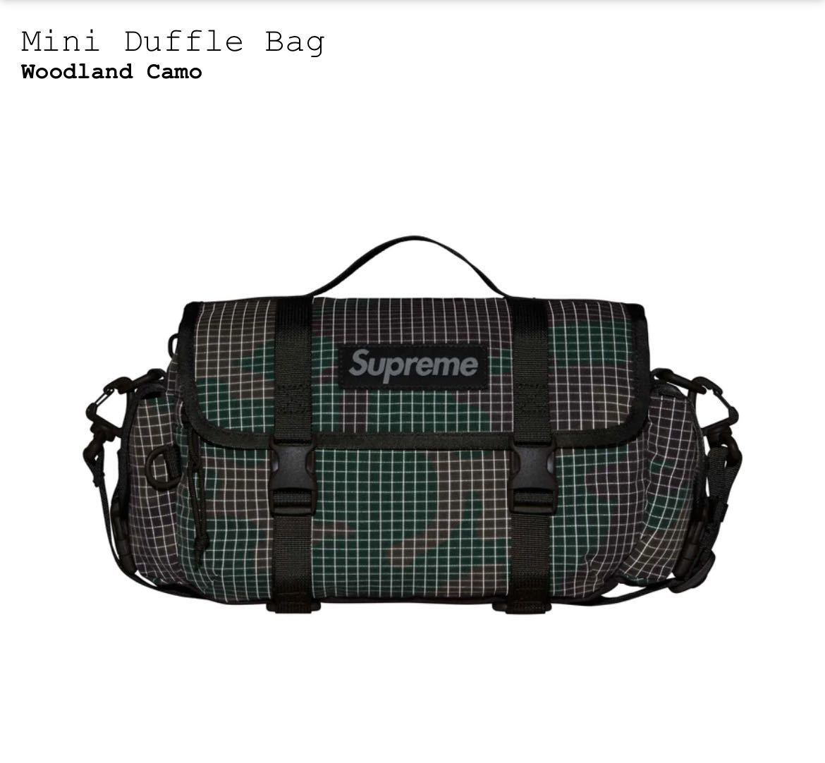 Supreme 2024SS Mini Duffle Bag Woodland Camo シュプリーム ミニ ダッフルバッグ ウッドランド カモ カモフラージュ ショルダーバッグ_画像3