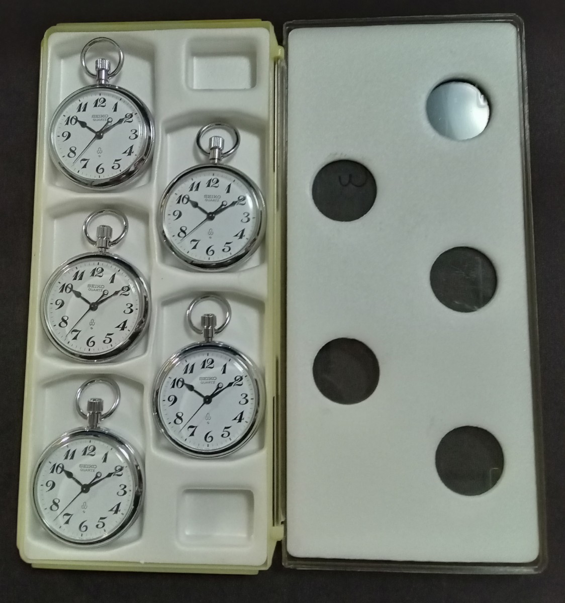 [ operation goods ]SEIKO railway clock National Railways [ Shikoku total department * sendai department * Kanazawa department * Nagano department * Kushiro city department pocket watch ] Seiko quartz 7550-0010 railroad driving . case attaching 