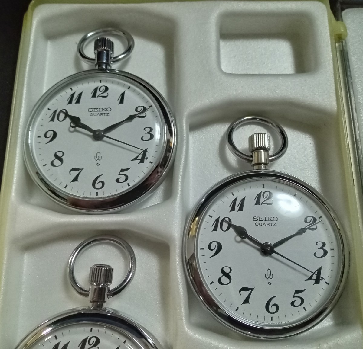 [ operation goods ]SEIKO railway clock National Railways [ Shikoku total department * sendai department * Kanazawa department * Nagano department * Kushiro city department pocket watch ] Seiko quartz 7550-0010 railroad driving . case attaching 