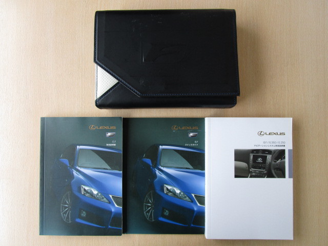 *a5682*LEXUS Lexus IS F ISF USE20 instructions 2009 year 10 month | navi instructions | Quick guide | case ( carbon style * blues techi)*