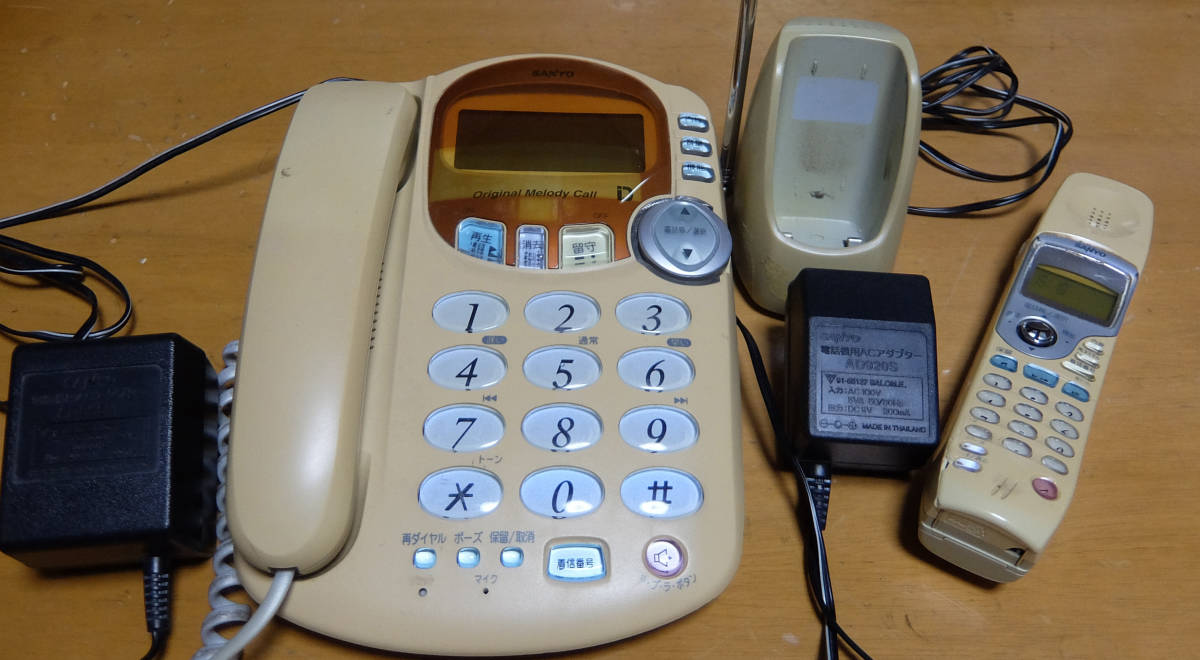 SANYO Sanyo cordless answer phone machine + cordless handset 1 pcs attaching TEL-A5