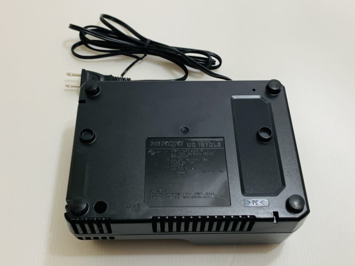 ハイコーキ HiKOKI 急速充電器 UC 18YDL2 本体のみ 入力100V 50/60Hz 480VA 出力DC18-14.4V 12A 通電動作確認済み 工機ホールディングス_画像9