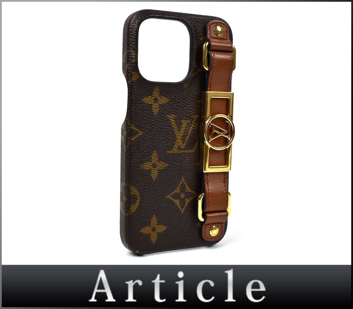 169744〇 LOUIS VUITTON ヴィトン iPhone バンパー 13Pro iPhone ケース スマホケース スマホカバー M81214 ドーフィーヌ モノグラム/ G_画像1