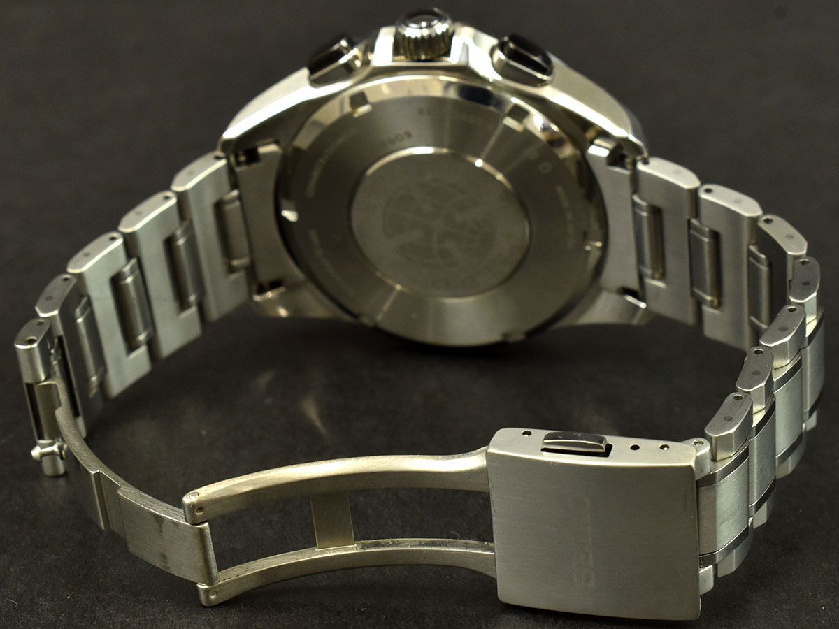 168961◆美品 動作確認済 SEIKO セイコー アストロン デュアルタイム 腕時計 GPSソーラー 8X53-0AS0-2 セラミック チタン メンズ/ D_画像8