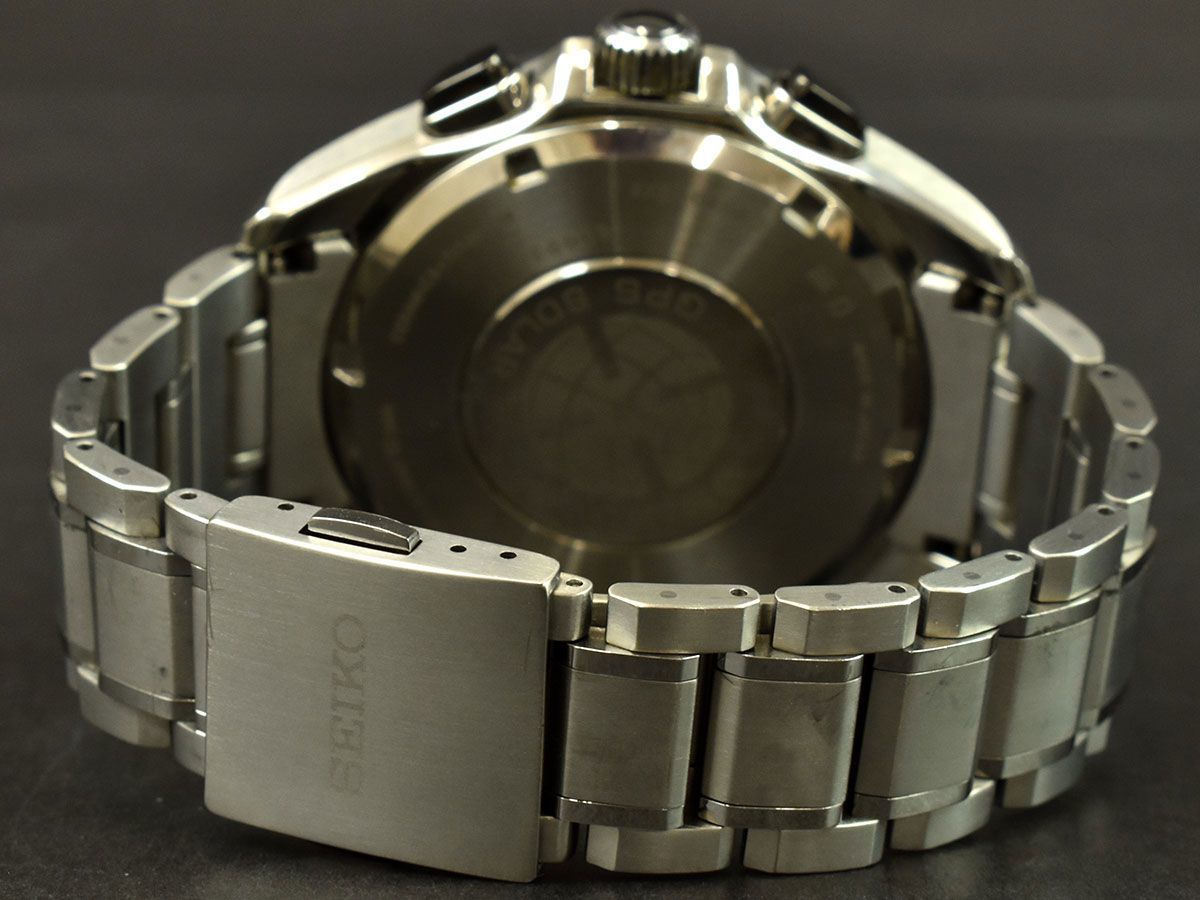 168961◆美品 動作確認済 SEIKO セイコー アストロン デュアルタイム 腕時計 GPSソーラー 8X53-0AS0-2 セラミック チタン メンズ/ D_画像7
