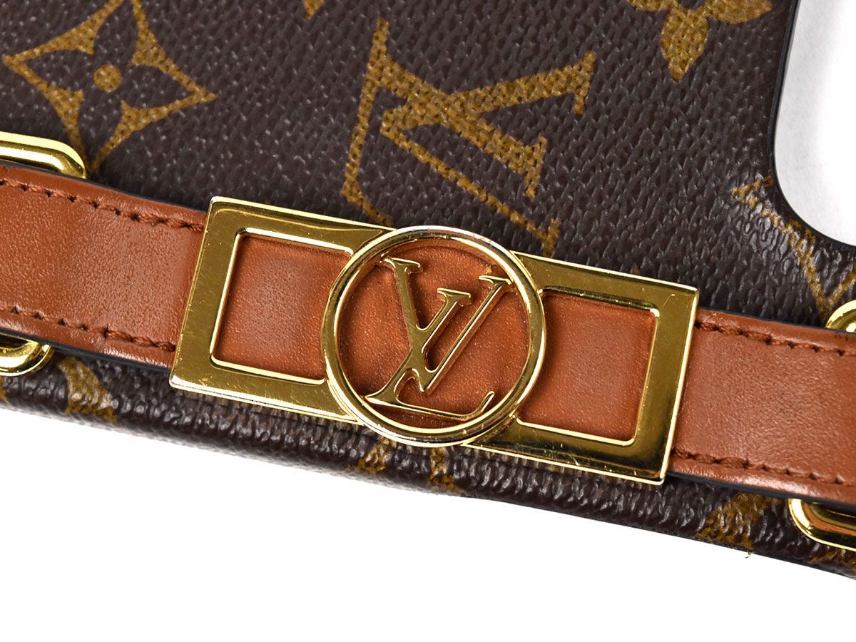 169744〇 LOUIS VUITTON ヴィトン iPhone バンパー 13Pro iPhone ケース スマホケース スマホカバー M81214 ドーフィーヌ モノグラム/ G_画像6