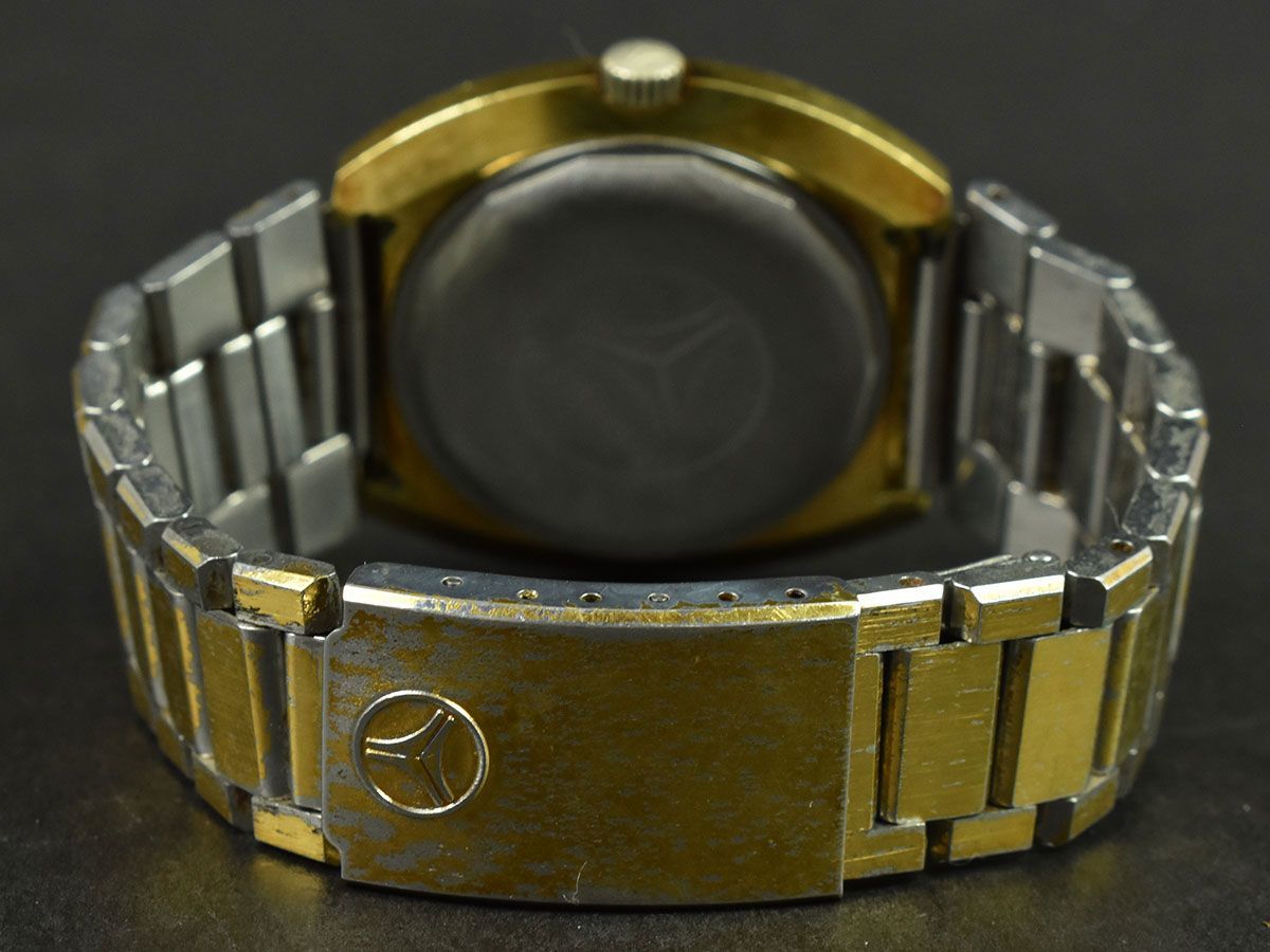 H0338◆動作確認済 CYMA シーマ サイクロン コンキスタドール 腕時計 自動巻き デイト 3針 アナログ GP ゴールド メンズ/ D_画像6