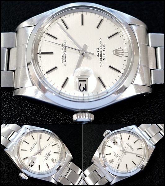 【OH済】ROLEX1500【シルバーダイヤル】パーペチュアルデイト1968年Vintage 【美品】の画像9