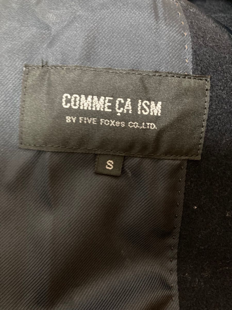 COMME CA ISM チェスタージャケット ネイビー コムサイズム チェスターコート