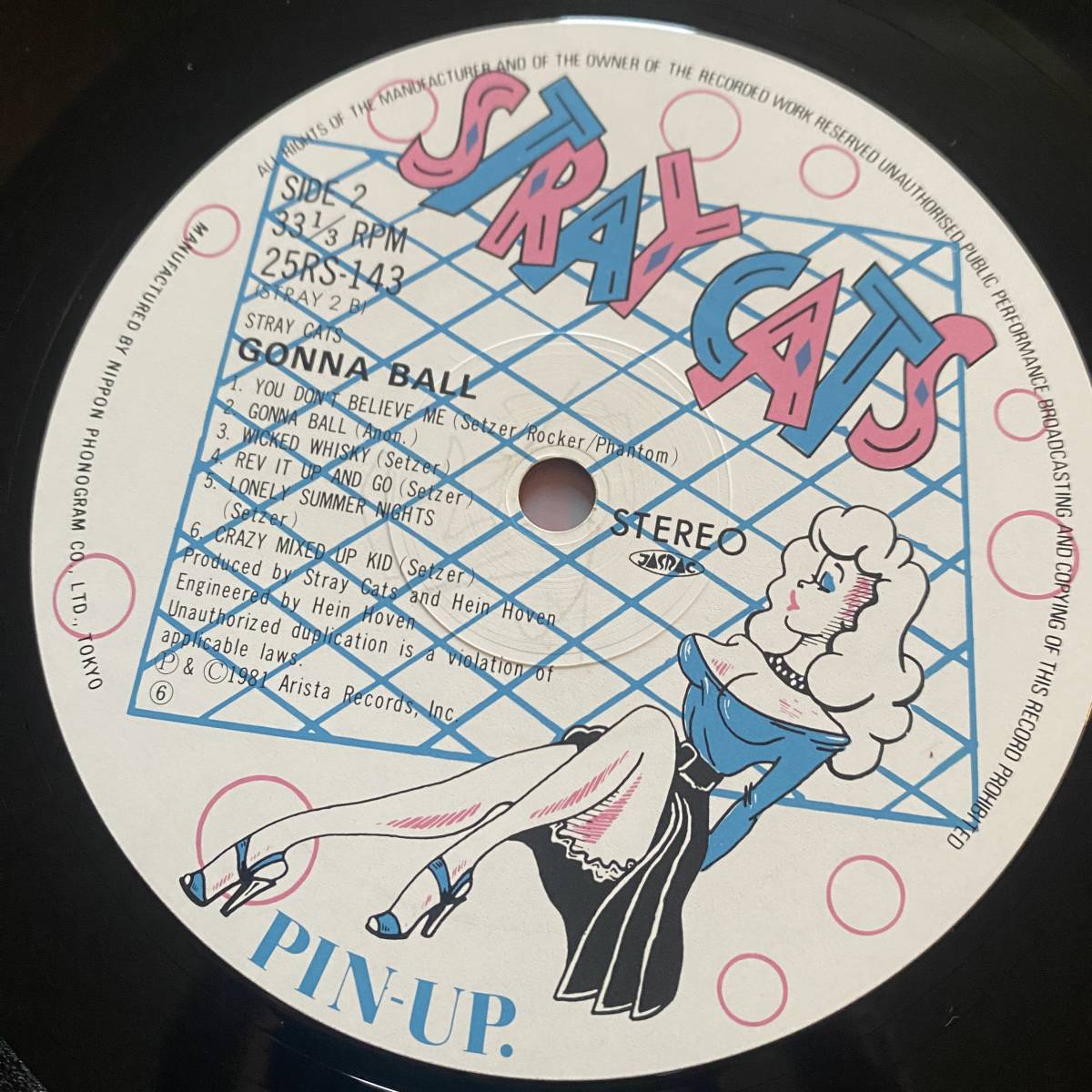 [Rockabilly] LP / Stray Cats ストレイ・キャッツ - Gonna Ball / '81 / 帯_画像5