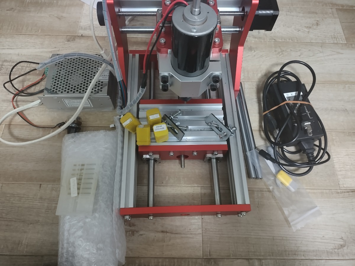 ジャンク扱い CNCフライス CNC 改造品 アルミ加工 フライス盤 ジャンク扱い CNCフライス CNC 改造品 アルミ加工 フライス盤