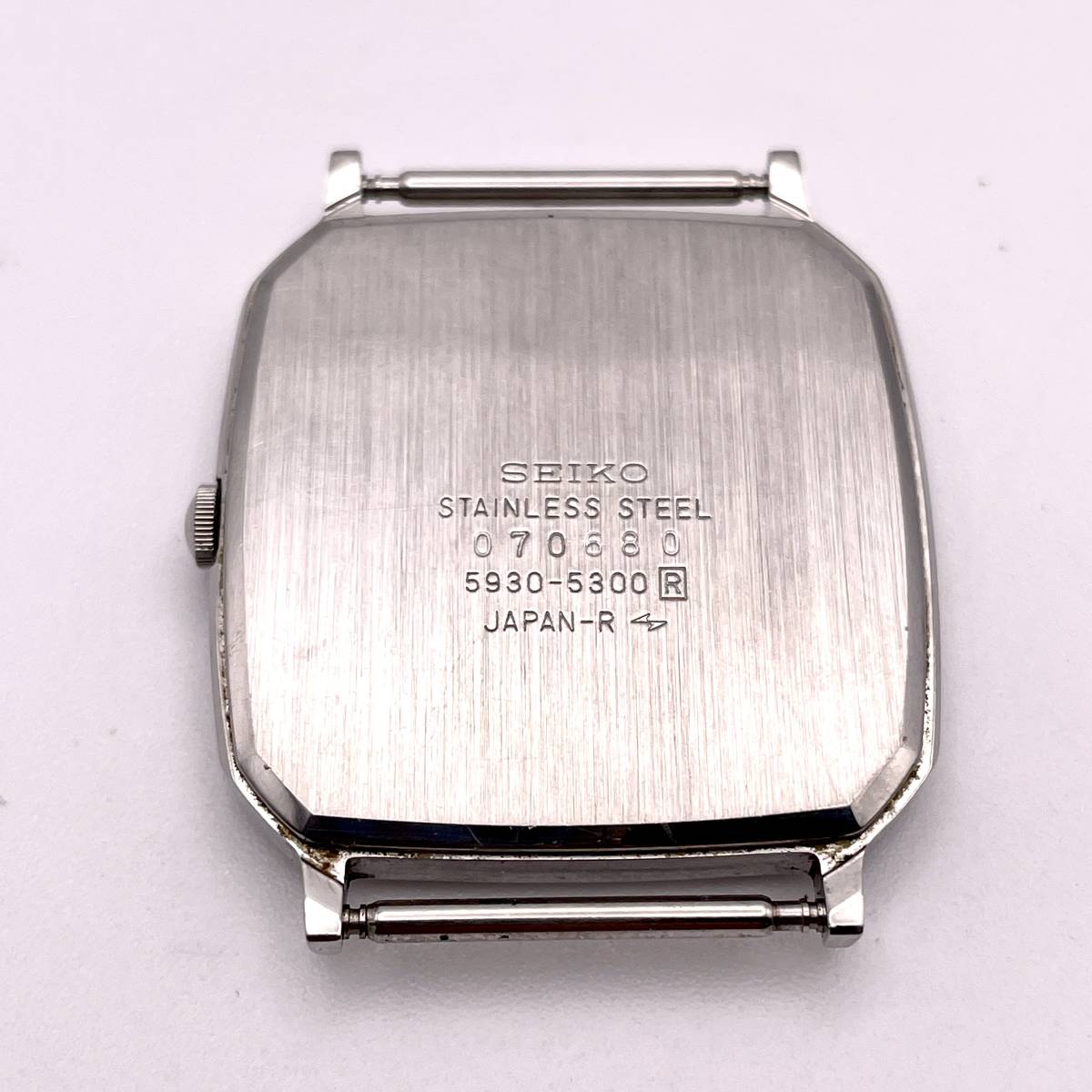 1円 ■ 稼働品 SEIKO QUARTZ セイコー クォーツ アナログ 白文字盤 5930-5300 N285-13-58_画像5