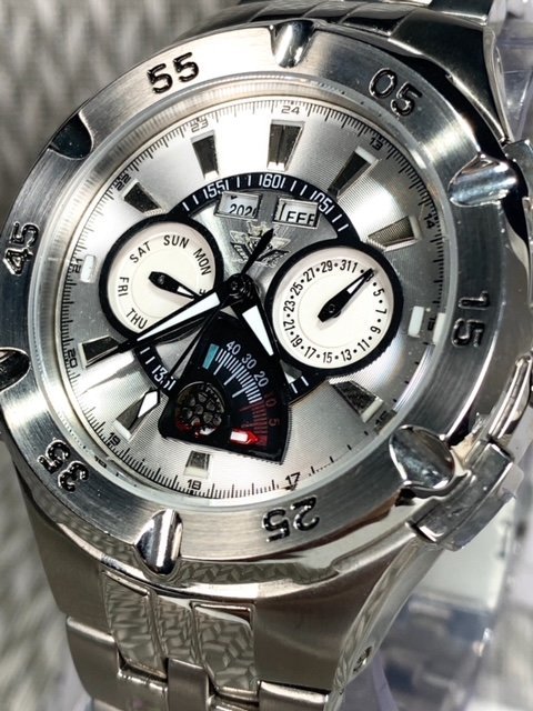 新品 正規品 ドミニク DOMINIC 自動巻き 腕時計 オートマティック カレンダー ステンレス アンティーク コレクション シルバー プレゼント_画像3