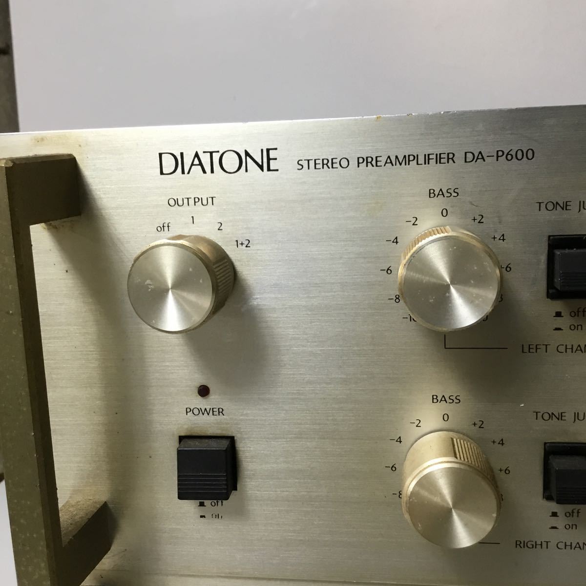DIATONE DA-P600 DA-A600 ステレオ プリアンプ パワーアンプ オーディオ ダイアトーン 通電確認済 現状品 ジャンク(denon onkyo) TS21F_画像3