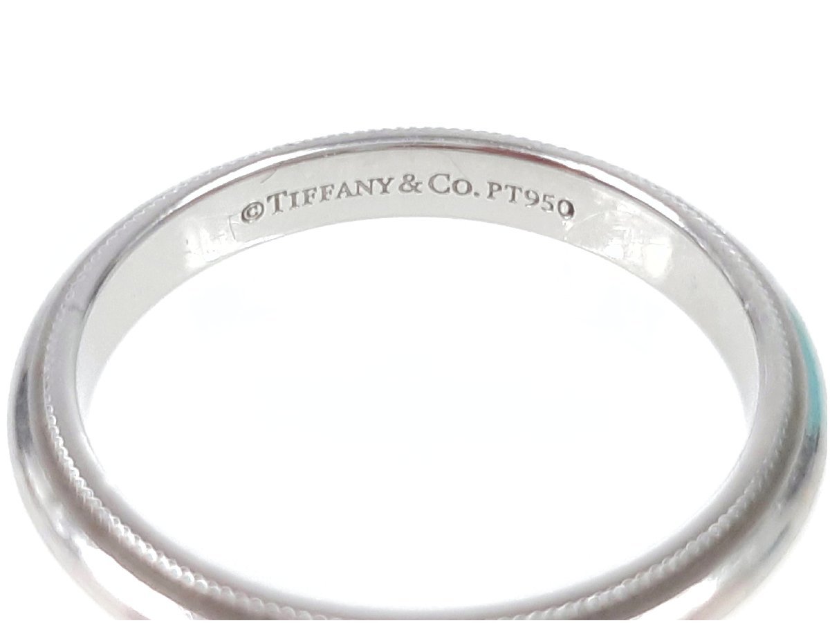 ティファニー　TIFFANY　プラチナ　リング　指輪　サイズ13～14号　PT950　4.9g　ネームあり　YAS-5699