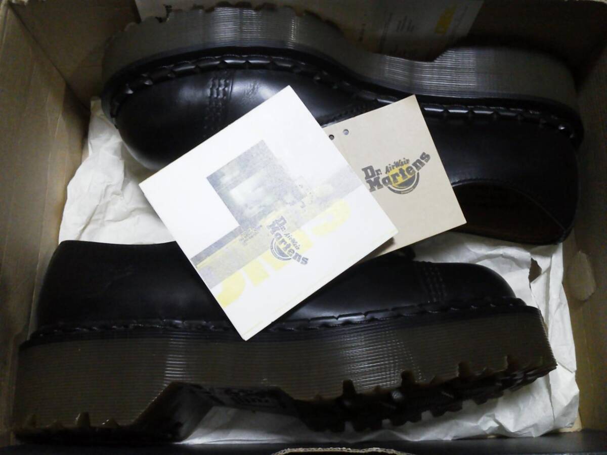 激レア】Dr Martens 英国製 クレイジーボム UK8 厚底 3ホール 黒 激レア】Dr Martens 英国製 クレイジーボム UK8 厚底 3ホール 黒