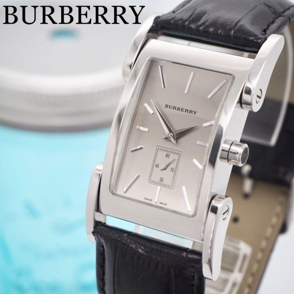 422【美品】BURBERRY バーバリー時計　メンズ腕時計　スモールセコンド