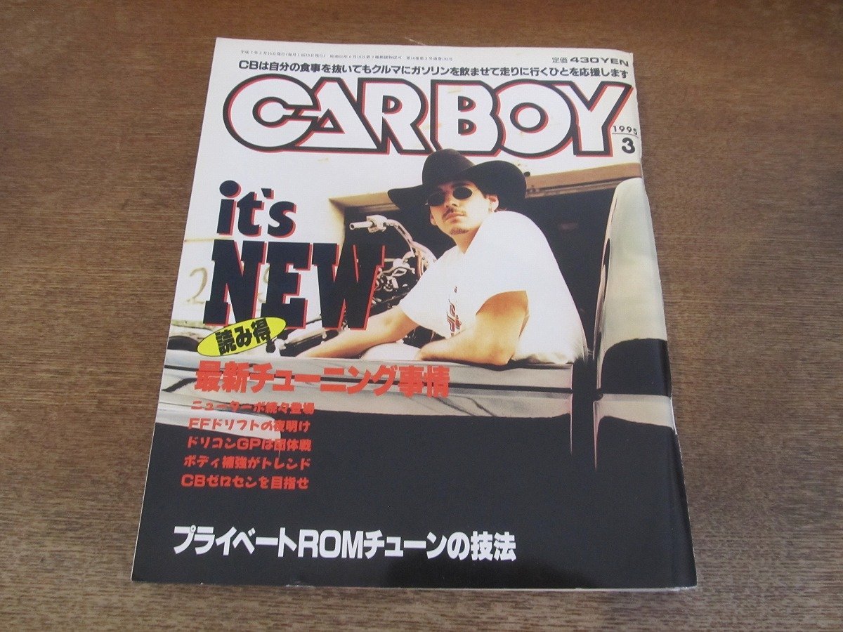 2402ND●CARBOY カーボーイ 1995.3●’95最新チューニング情報/プライベートROMチューンの技法/こんなの欲しかったドライビングパーツ_画像1