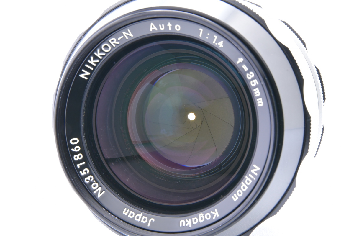 Nikon 非AI NIKKOR-N Auto 35mm F1.4 Fマウント ニコン 大口径 MF一眼レフ用 広角単焦点レンズ_画像9