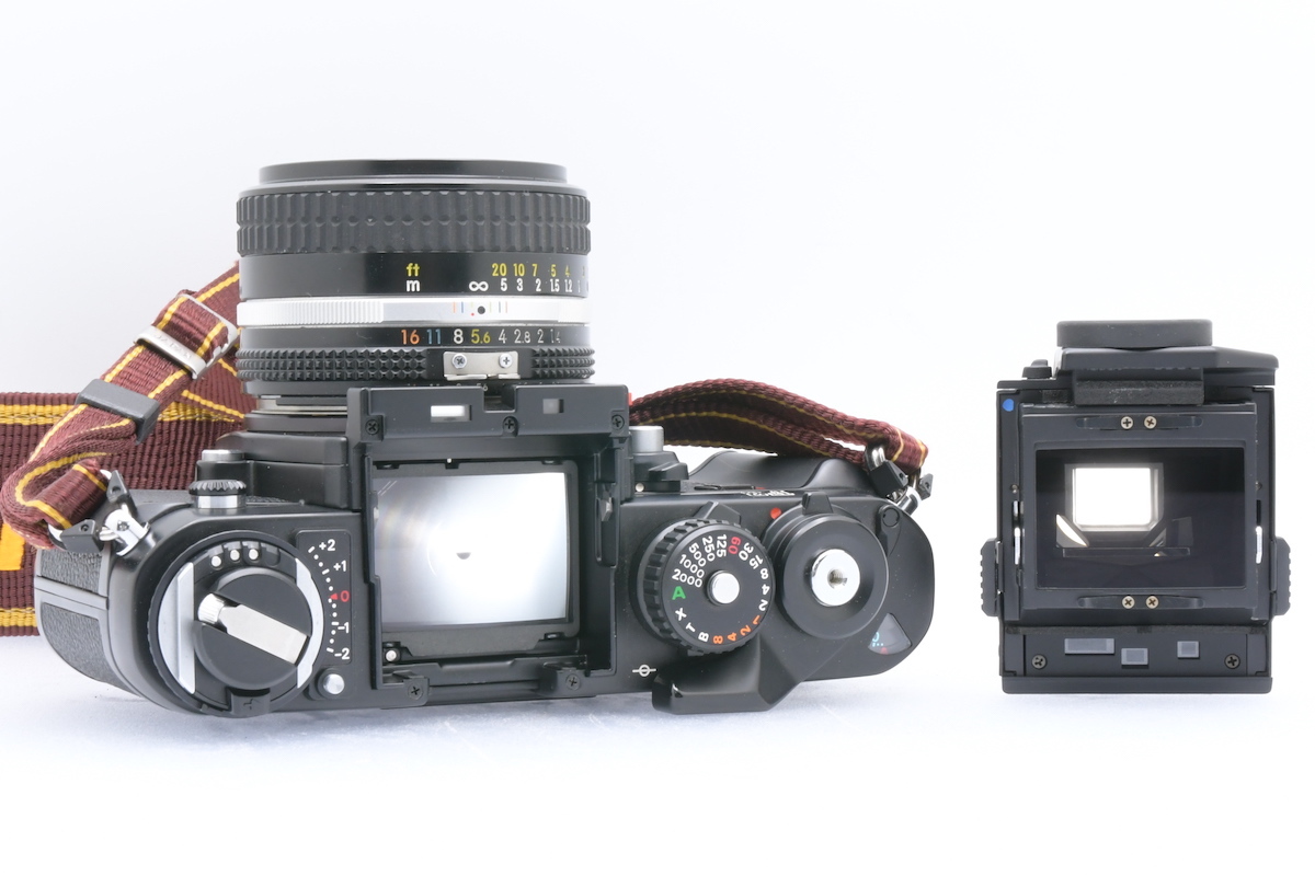 Nikon F3 159万台 + Ai-s NIKKOR 50mm F1.4 ニコン 一眼レフ フィルムカメラ レンズ ケース付_画像4
