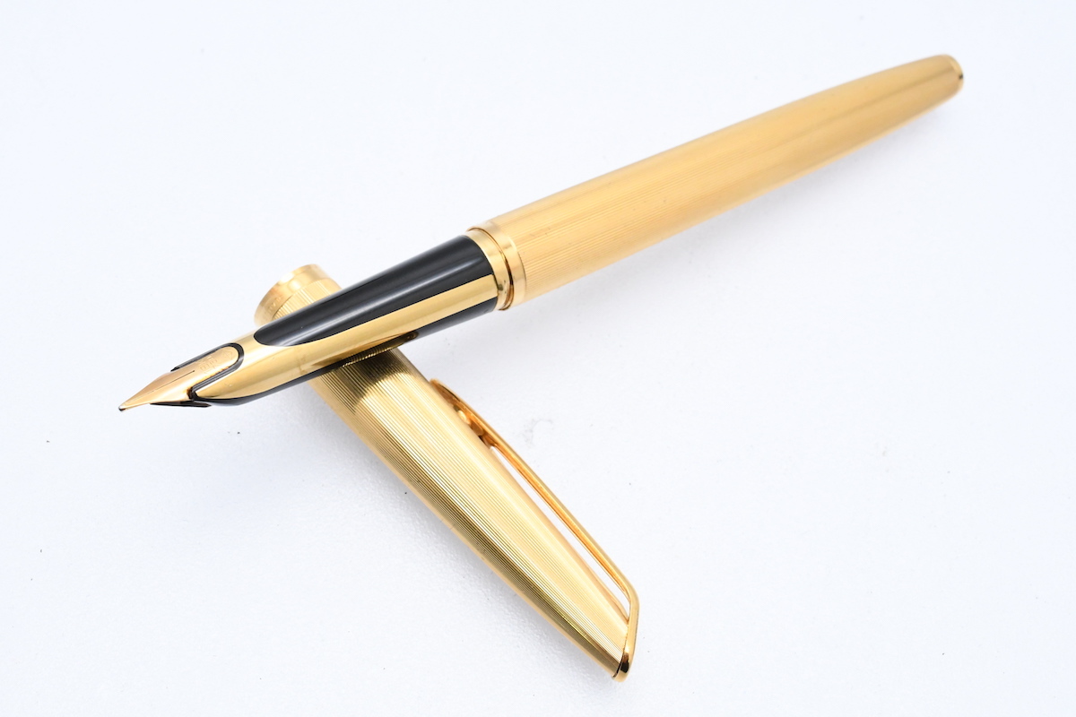 WATERMAN ウォーターマン GOLD ゴールド 18K カートリッジ ケース付 万年筆 ■22080_画像2