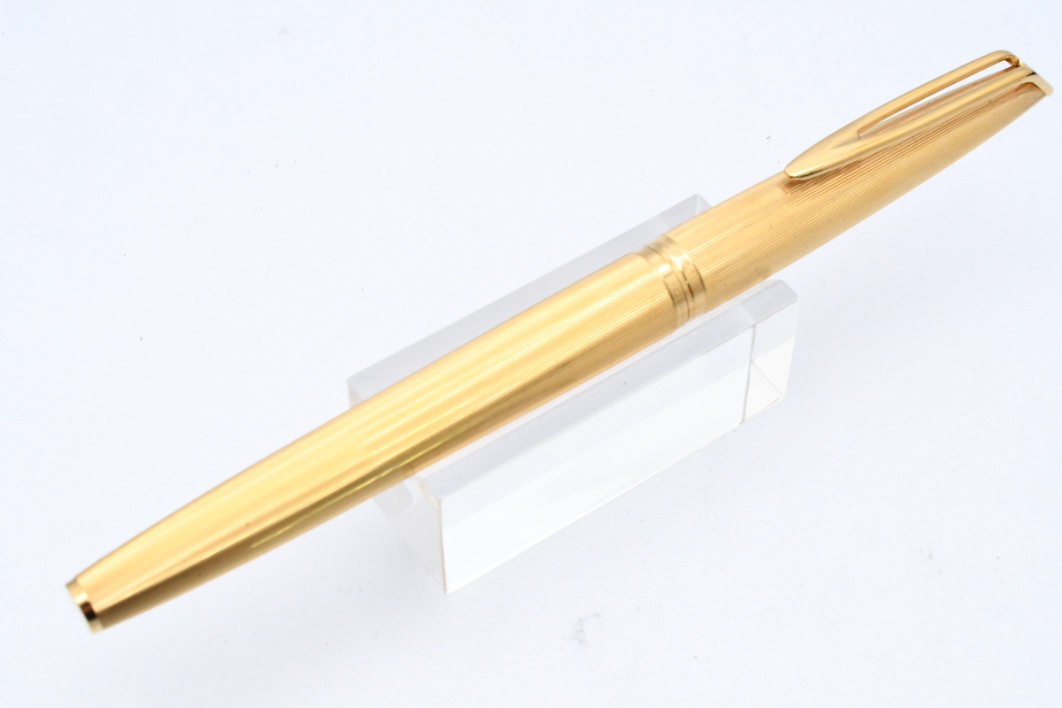 WATERMAN ウォーターマン GOLD ゴールド 18K カートリッジ ケース付 万年筆 ■22080_画像4