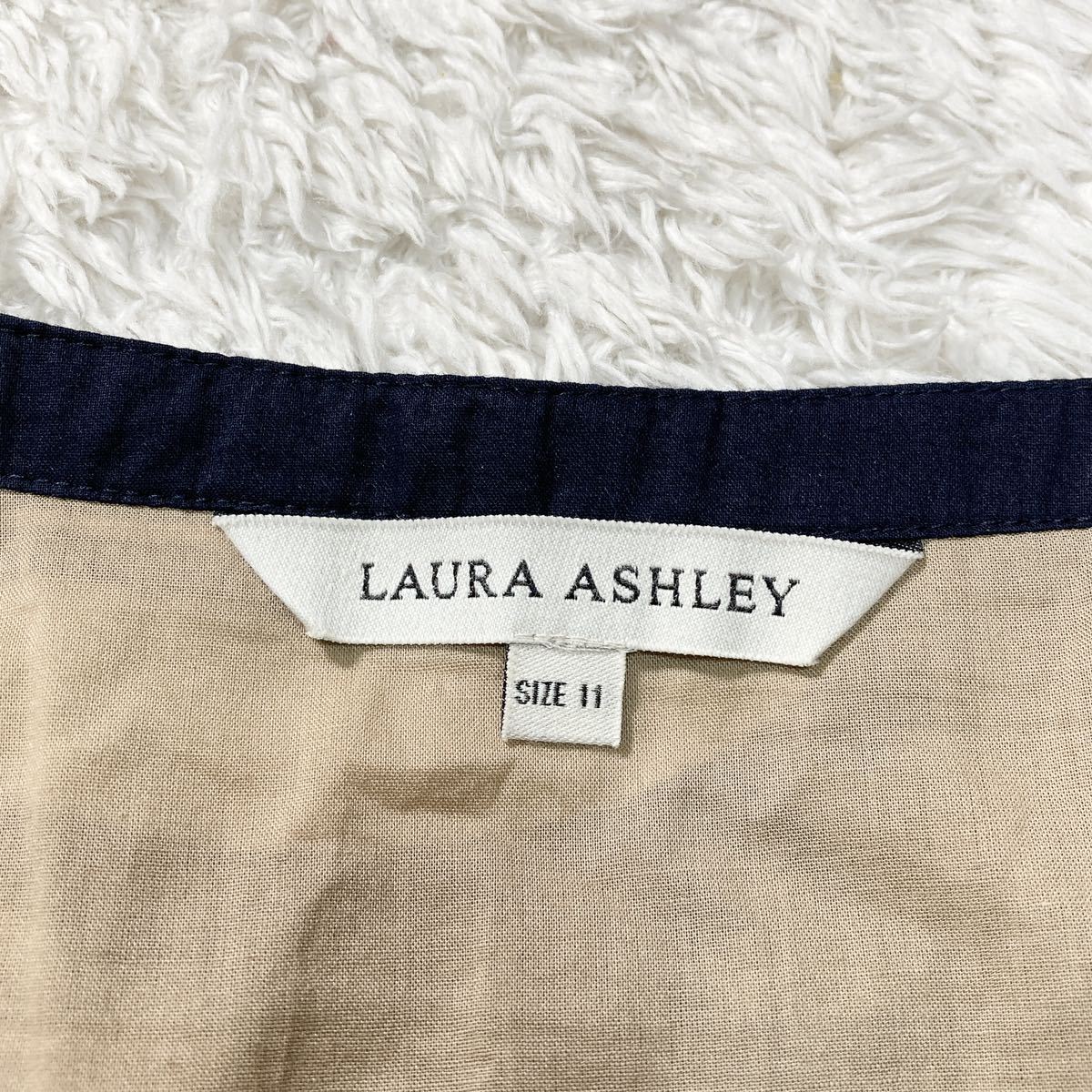 LAURA ASHLEY ローラ アシュレイ 花柄 スカート 膝丈 11号 Lサイズ レディース B22413-98_画像5