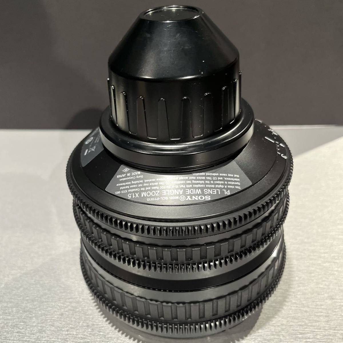 SONY シネレンズ 11-16mm T3.0 SCL-P11X15 PLマウント 広角ズームの画像2