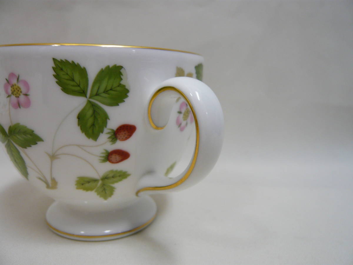 (M39489)ウェッジウッド ワイルドストロベリー WEDGWOOD WILD STRAWBERRY カップアンドソーサー（陶磁器 洋食器 紅茶 ）_画像4